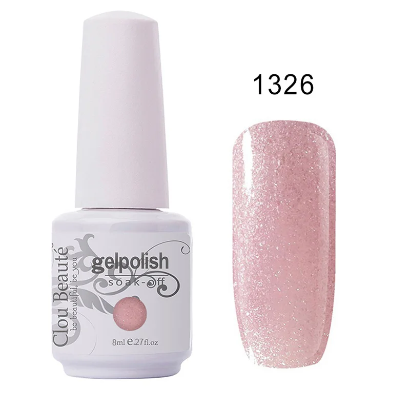 1326 Clou Beaute Гель-лак для ногтей 8 мл Гель-лак 85 цветов Профессиональный лак Nagellack лак vernis полуперманентный розовый гель для ногтей - Цвет: 1326