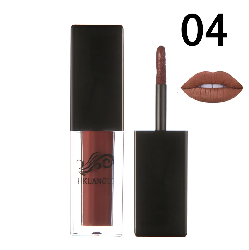 1803-4 12 Colors Lips Gloss Makeup Waterproof Lipgloss Matte Velvet Liquid Lipstick Make up Maquiagem Lip Blam Cosmetics Tools - Цвет: 1803-4