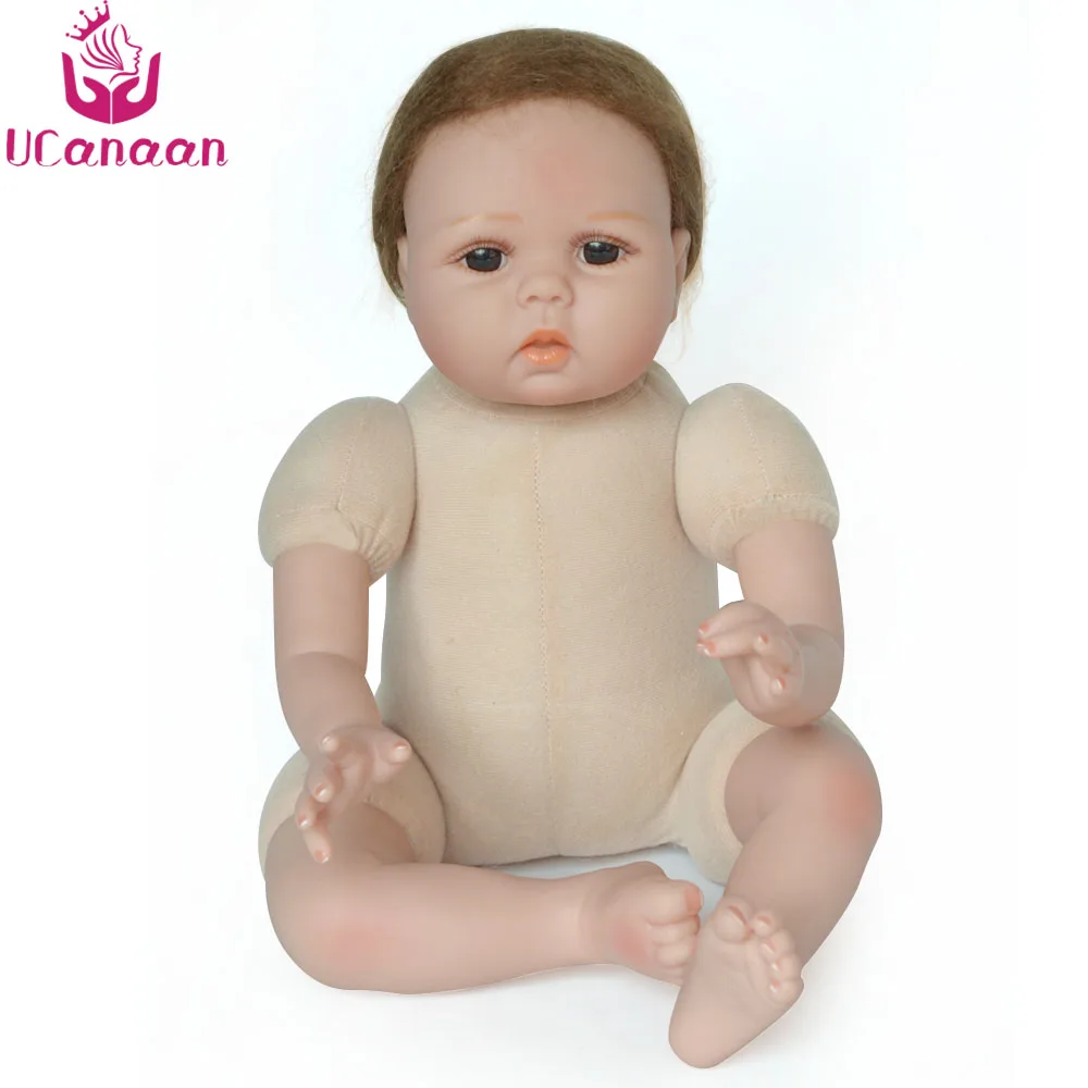 UCanaan дюймов/22 дюймов силиконовая кукла реборн 55 см виниловые Brinquedos куклы для