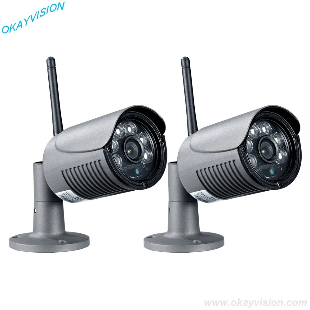Новый Okayvision 2CH Беспроводной 720 P HD Открытый Камеры Безопасности Системы 1 ТБ