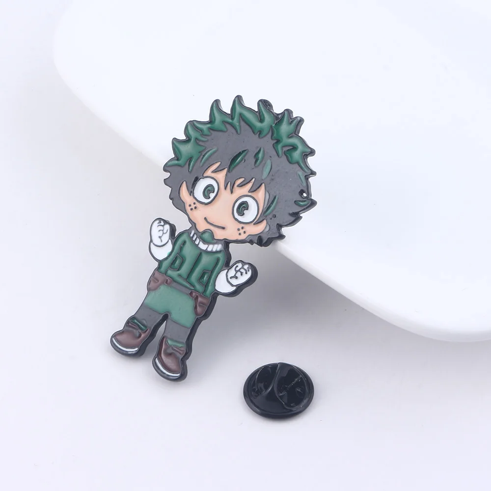 RJ мой герой Академия Броши заколки DEKU Midoriya Izuku Bakugou отворот чокер колье для ключей