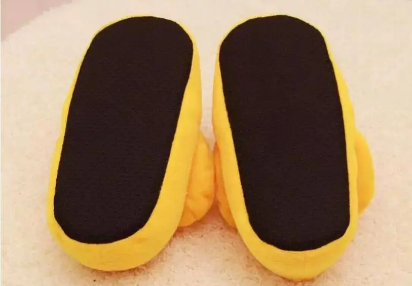 FeiYiTu/милые парные хлопковые тапочки; большие тапочки с желтой уткой; домашние тапочки; зимняя теплая обувь; Zapatillas