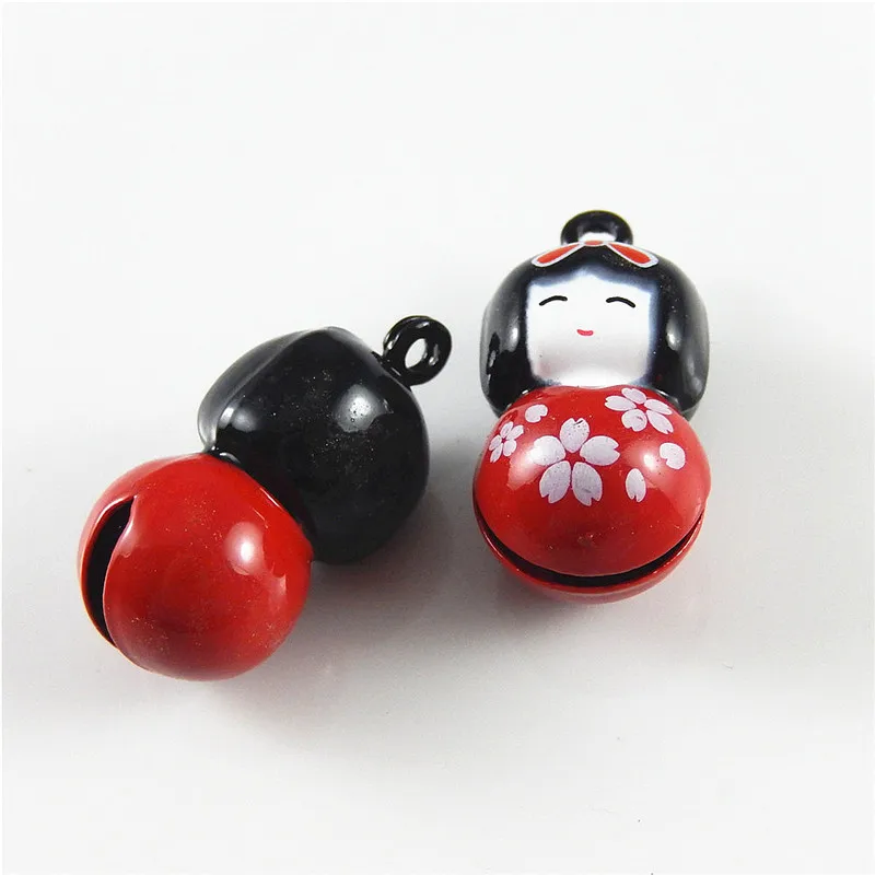 GraceAngie 5 шт. Красочные Подвески из сплава Мультяшные девушки Подвеска колокольчик