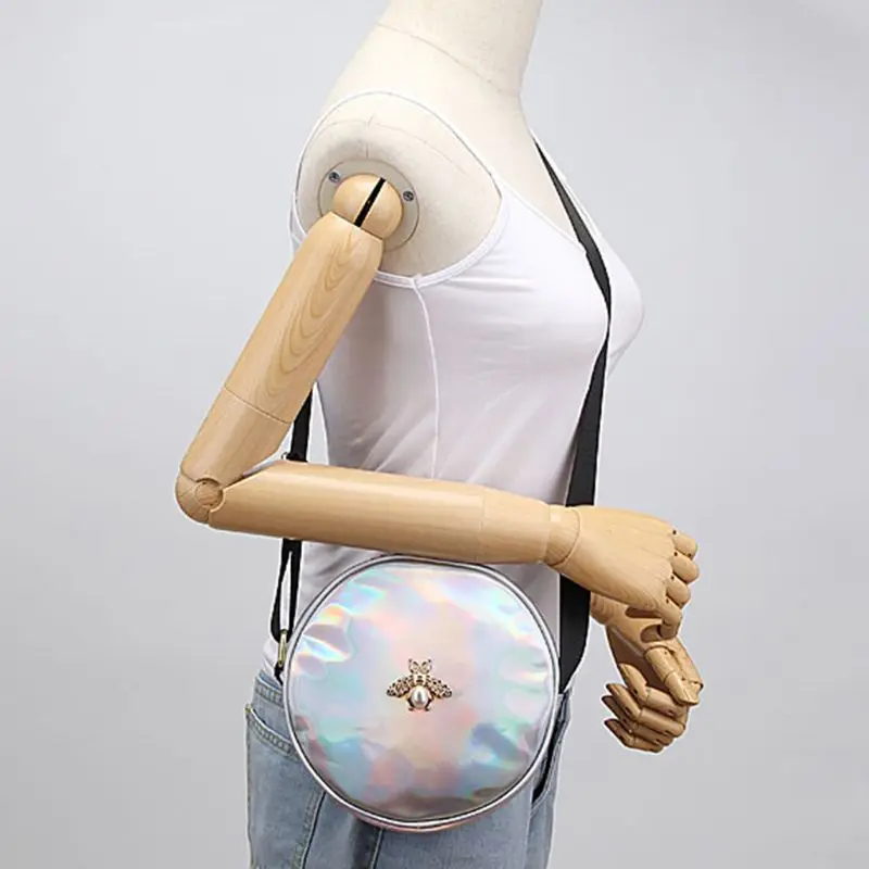 Женская прозрачная модная голографическая сумка через плечо тоут Сумочка