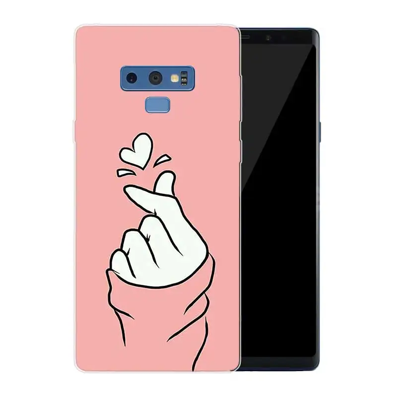 Мягкий прозрачный чехол с принтом для Samsung Galaxy Note 8 9 5 4 3 C5 C7 C8 C9 | Мобильные телефоны