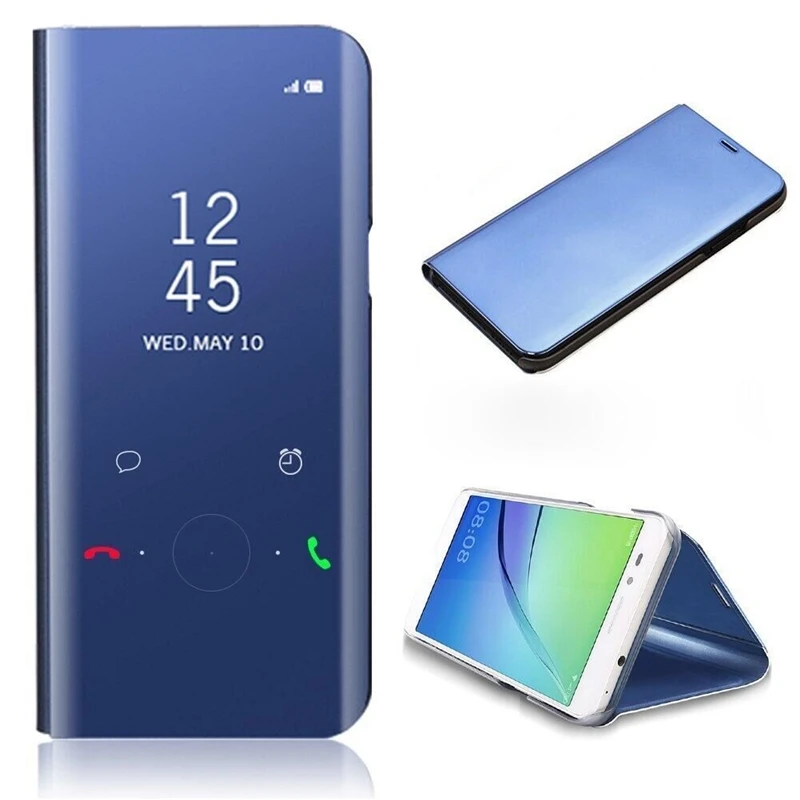 Для Samsung Galaxy A6 2018 Smart Clear View Flip Case Plus кожаный чехол для телефона противоударный |