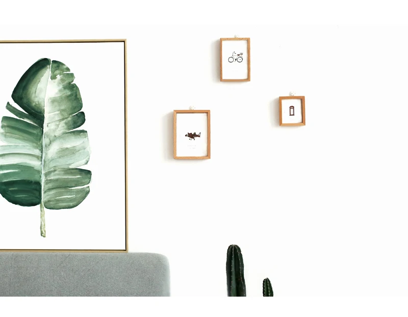 Простая фоторамка из массива дерева креативная 16 дюймовая настольная 6 дюймов 24