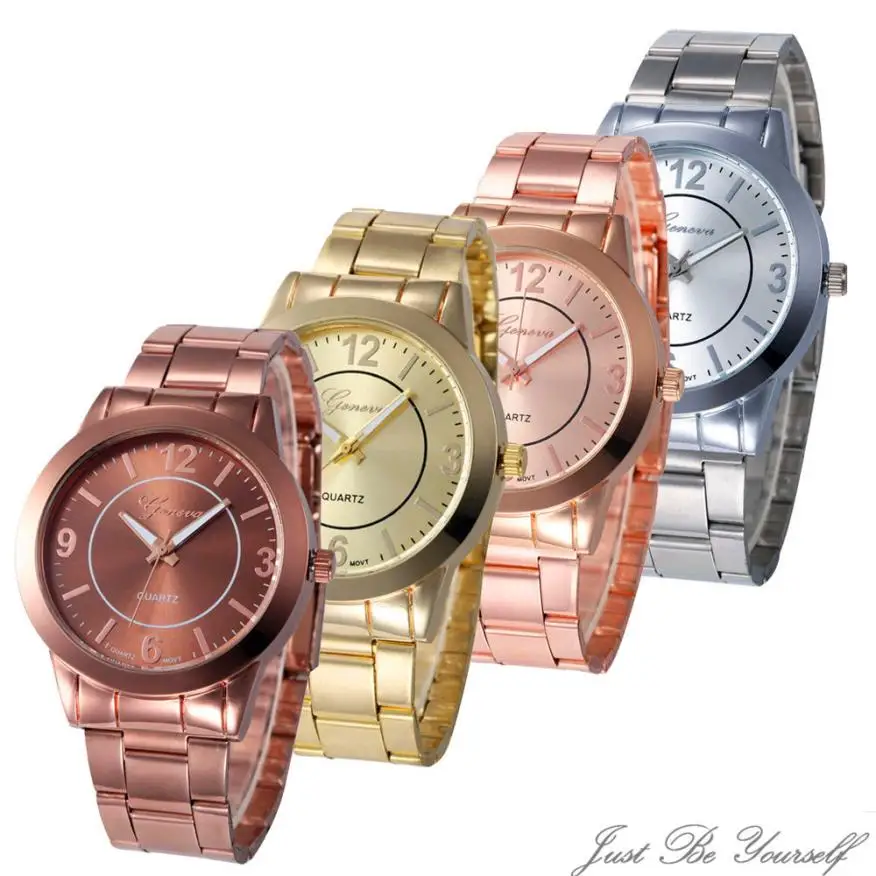 

2018 New Fashion Stainless Steel Classic Sport Quartz Men Watch Women Crystals Wristwatches Relogio Gift #D