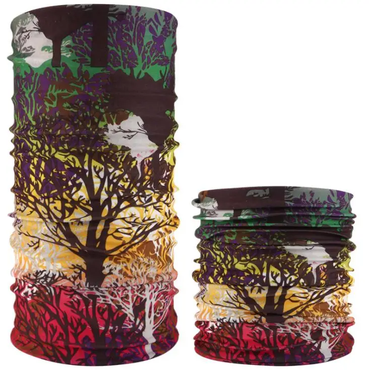 Big tree Лыжная маска для лица красочная Лыжная маска дышащая велосипедная маска для всего лица ветрозащитная повязка на голову спортивная маска Шарф многофункциональная - Цвет: Big tree