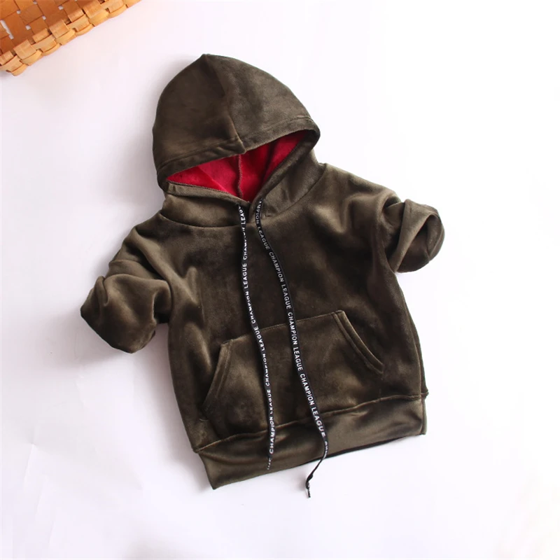 Модная осенне зимняя новая Вельветовая одежда золотого цвета для мальчиков и