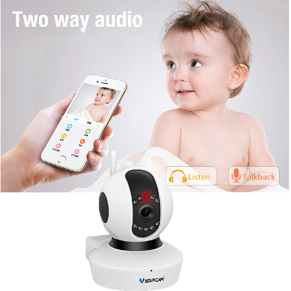 VStarcam D23 беспроводная WiFi ip камера безопасности 720P HD сеть P2P обнаружения движения