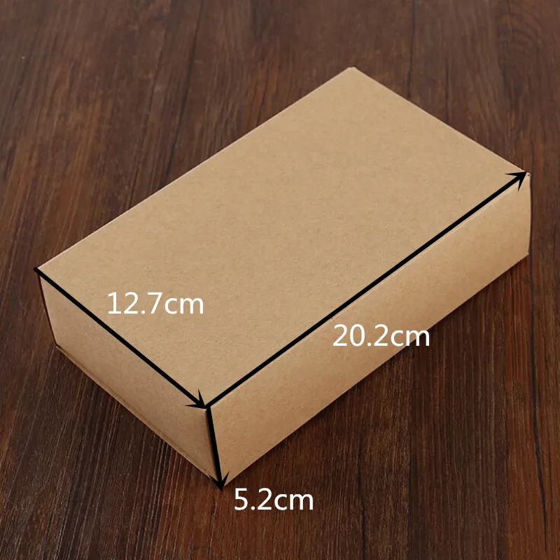 20.2x12.7x5.2cm 10 шт./партия, новинка,, 13,5x13,5x5 см, крафт-коробка для печенья с прозрачным окном, упаковка праздничных свечек, вечерние коробки и подарки - Цвет: 20.2x12.7x5.2cm