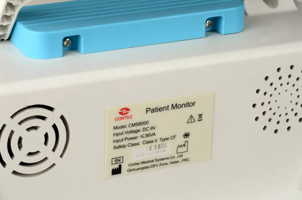 CONTEC ICU/CCU монитор пациента мультипараметрический, ЭКГ+ NIBP+ Частота пульса+ SPO2 CMS6000