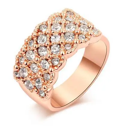 Женские кольца на палец со стразами модные золотые серебряные брендовые