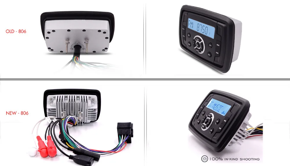 Морской Водонепроницаемый Bluetooth стерео аудио радио FM AM MP3+ морской катер 6," 4 Ом Водонепроницаемый колонки+ антенна