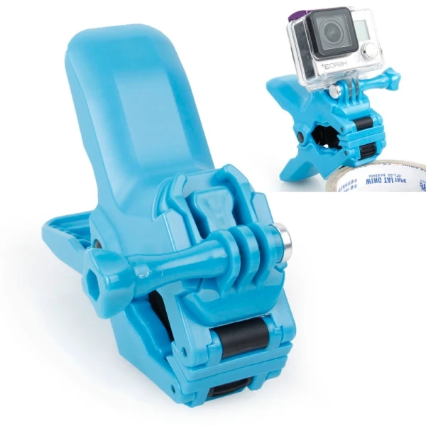 blue PULUZ Jaws гибкий зажим с пряжкой и винтом большого пальца для GoPro, других спортивных камер - Цвет: blue