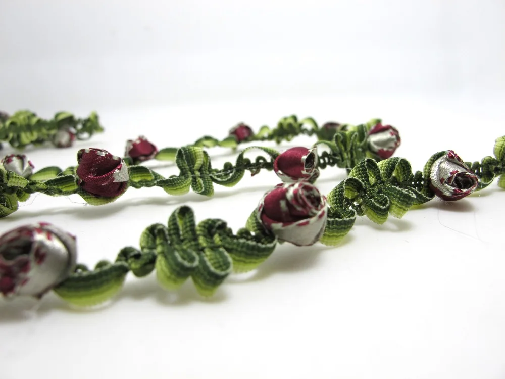 2 ярда 1/2 дюйма тканая лента Rococo отделка | Декоративная Цветочная Материалы для