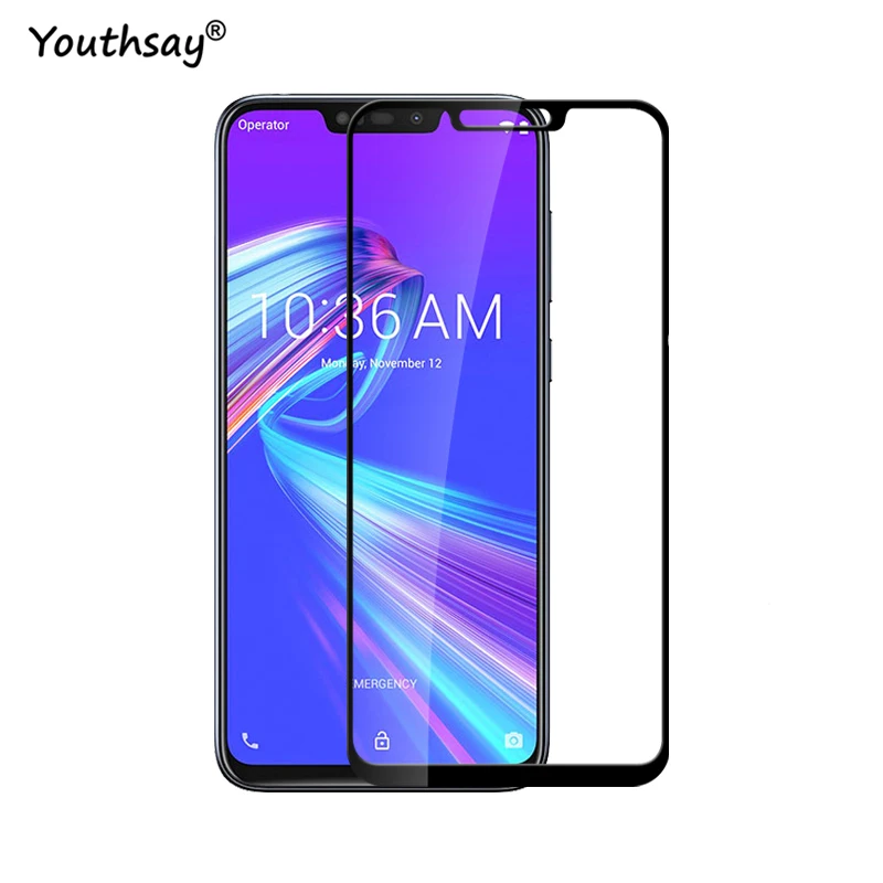 Protector de pantalla de vidrio para Asus Zenfone Max ZB633KL, pel&iacute;cula de cubierta de pegamento completo para Asus ZB633KL, pel&iacute;cula para Zenfone Max ZB633KL-1