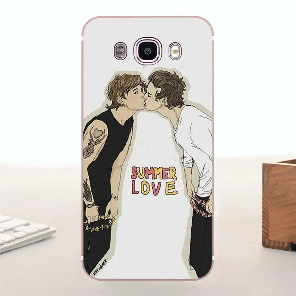 Bixedx One Direction Гарри стили и Луис томлинс для Apple iPhone 4 4S 5 5C SE 6 6S 7 8 Plus X мягкий узор |