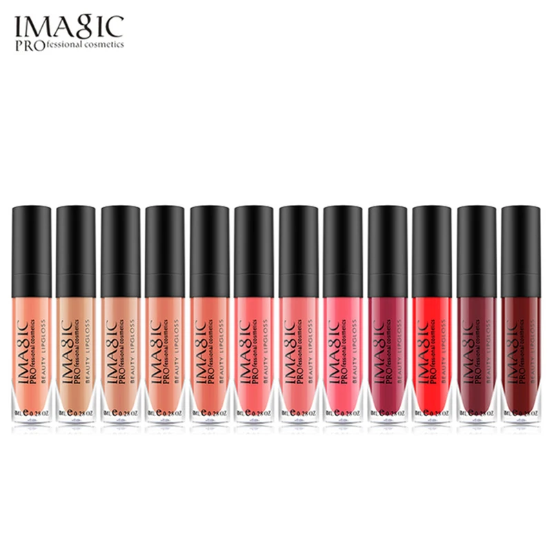 IMAGIC 12 шт. набор для губ блеск редкий матовый водостойкий стойкий жидкая помада