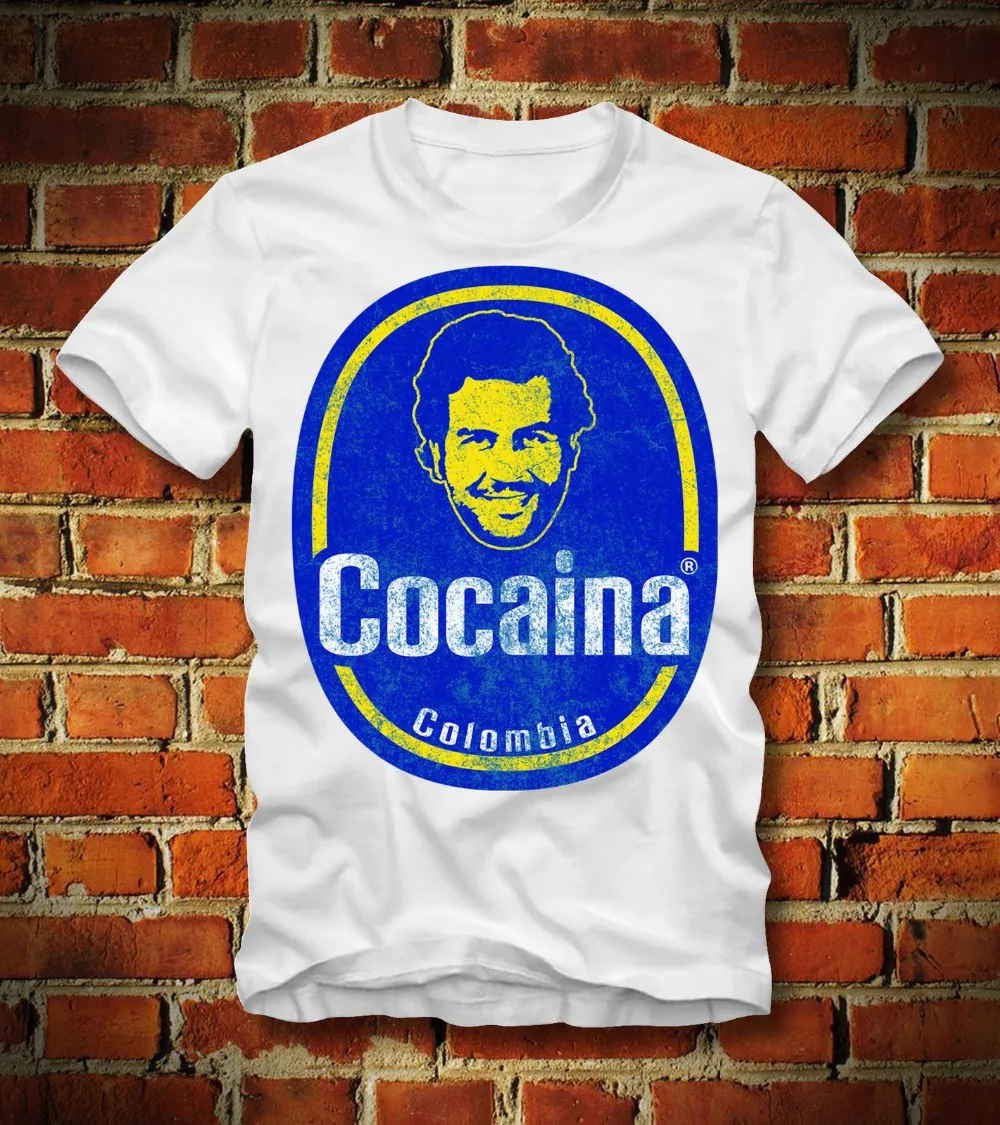 2019 горячая Распродажа 100% хлопок футболка кокаин PABLO ESCOBAR Монтана SCARFACE Чапо DROGEN