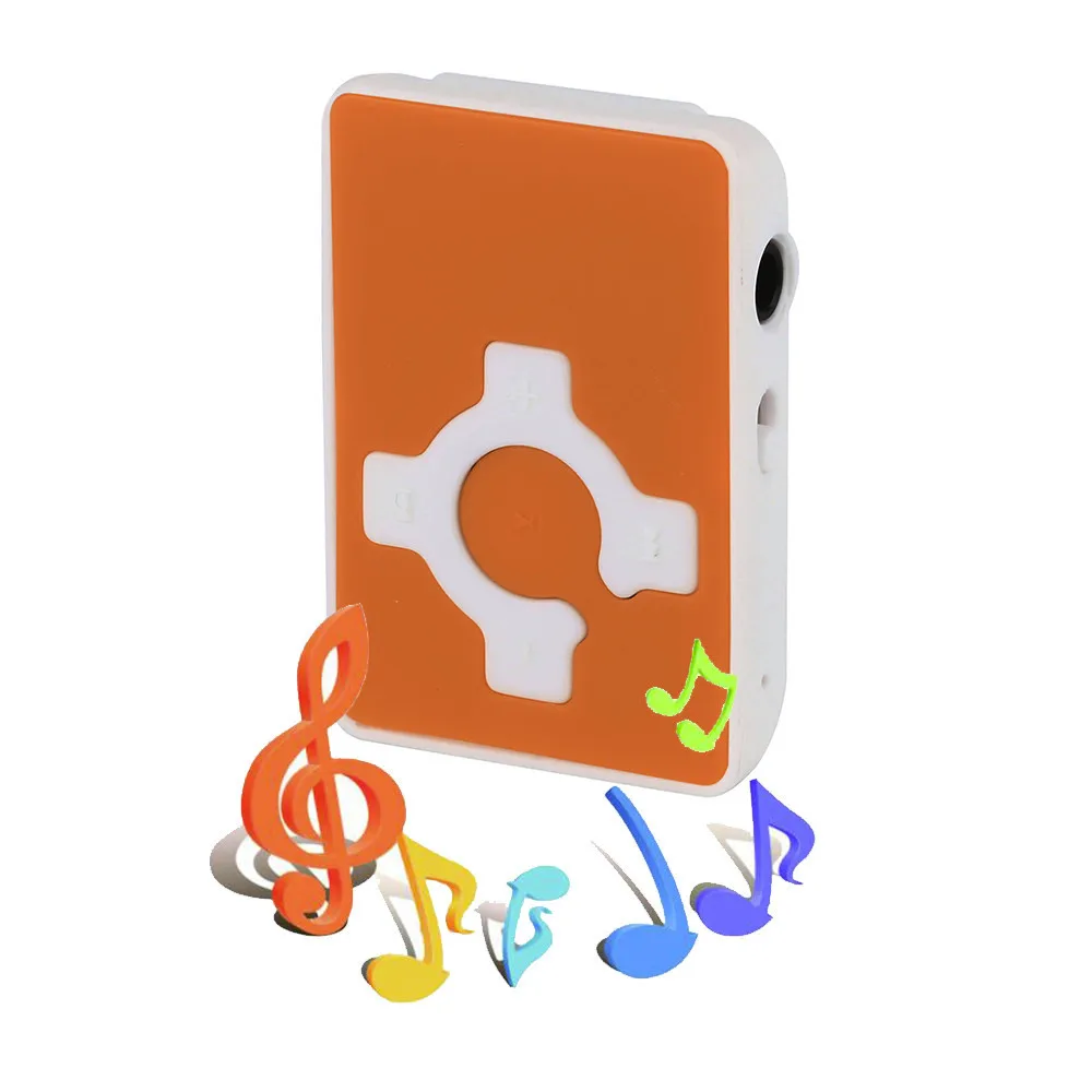 Клип Mini USB Mp3 Музыка Media Player Поддержка 32 ГБ микро карты памяти и гарнитура Micro SD/TF