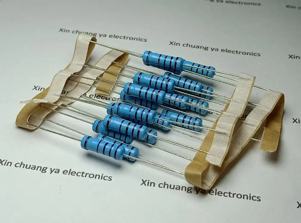 1R 10R 33R 39R 47R 100R 200R 300R 470R 1K 2K 10K 100K Ohm 3W 1% Five-color ring metal film resistor | Инструменты