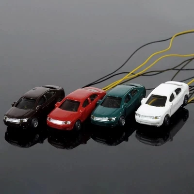 Модель автомобильной лампы для строительства, 5 шт./лот, масштаб 1:75, 12 В, пластиковая игрушка высокого качества