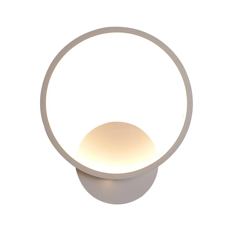 Бытовая круглая светодиодная настенная лампа креативный прикроватный