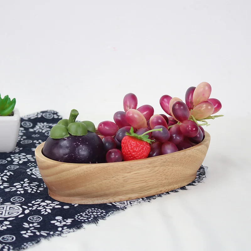 Ship Shape Wooden Bowl Japan Style Dessert/Salad Bowls Cake/Fruits Trays Eco Natural Wood Hotel/Home Use Creative Tableware | Дом и сад