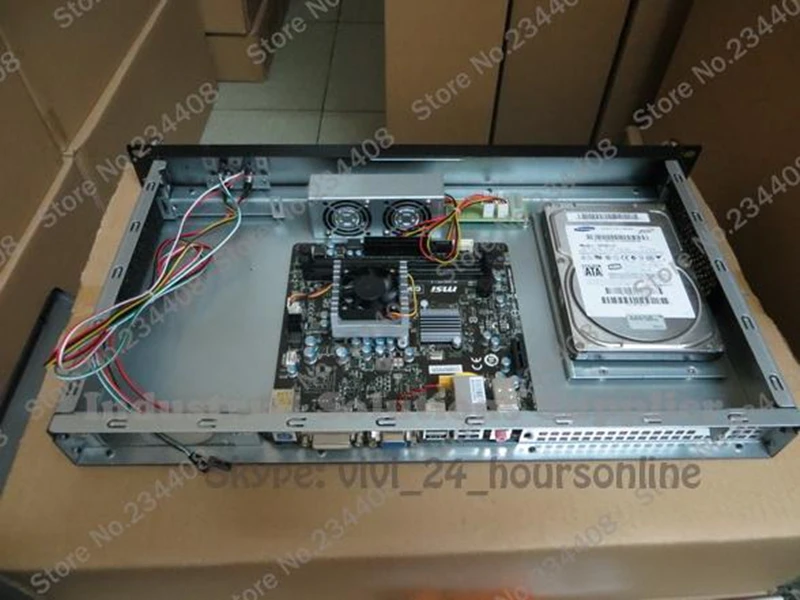 Новый короткий-ITX шасси 1U брандмауэр ворота сервер Мини Pro только чехол |