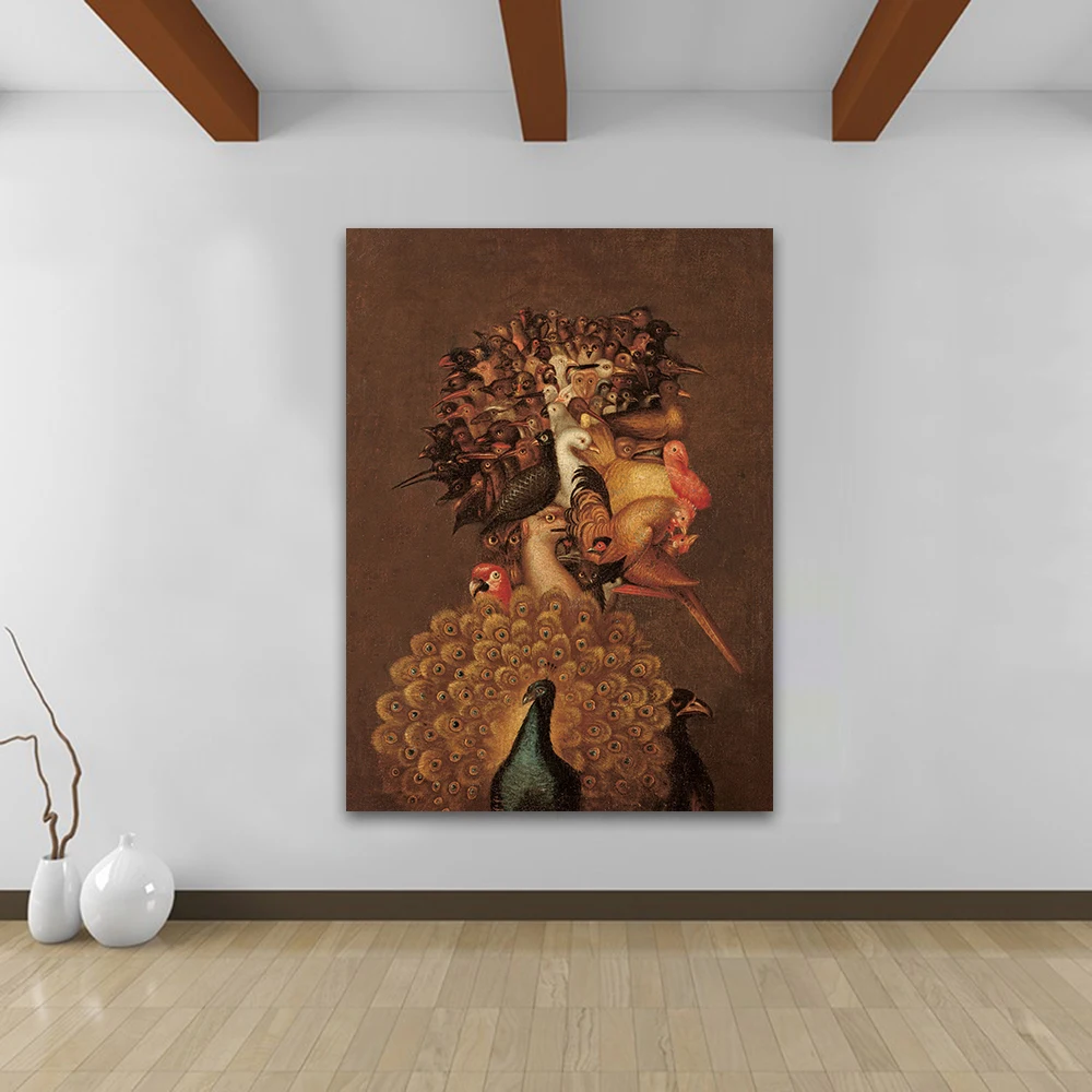 Фото JQHYART Wall Art Air By Giuseppe Arcimboldo Canvas Painting For Living Room Home Decoration Oil On Дом и сад JQHYART Wall Art Air By Giuseppe Arcimboldo Canvas Painting For Living Room Home Decoration Oil On Дом и сад