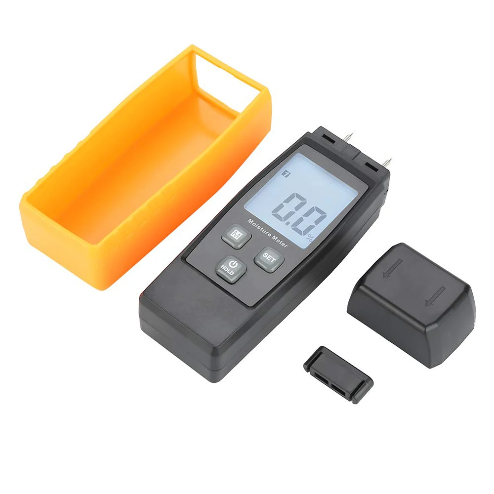 1 шт. желтый черный Индуктивный цифровой измеритель влажности древесины тестер
