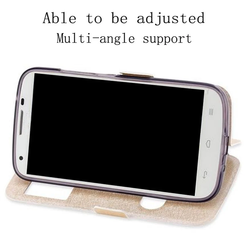 For Huawei Ascend B199 case phone cover Smart View Window PU Leather shell B 199 Flip back | Мобильные телефоны и