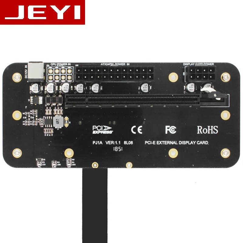 JEYI прямо iextra X4 внешнего графика lightning 3 Внешний тетрадь внешний графика удлинитель U.2 NVME MKEY M-KEY