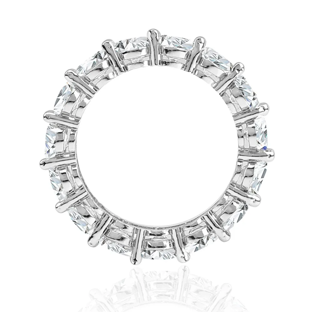 JINAO Iced Out Золото Серебро Цвет Полный Bling 1 ряд сердце кольцо Роскошные CZ свадебные Циркон полые помолвки хип хоп Ювелирные изделия Подарки