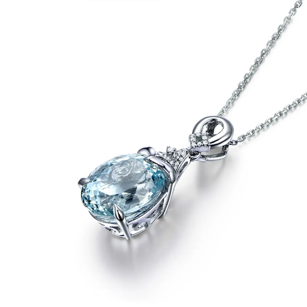 Женская Очаровательная цепочка Стразы с синим кристаллом роскошное эффектное