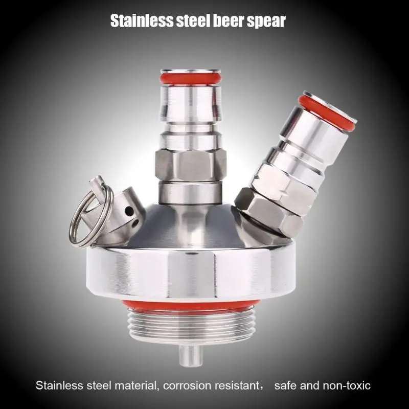 New Stainless Steel Beer Connector Spear Quick Fitting for Home Brew Marking Mini Keg Dispenser |