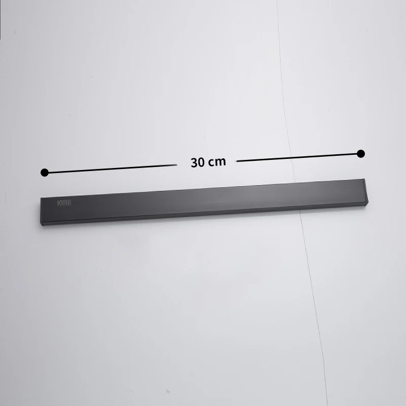 Black 30cm BVZ магнитный держатель для ножей из нержавеющей стали, настенный магнитный держатель для ножей, стойка для ножей - Цвет: Black 30cm