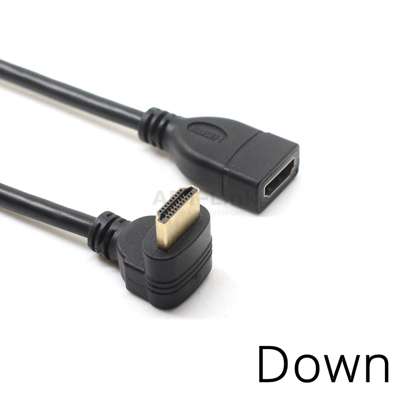 0 1 м 10 см вверх и вниз правый левый угол HDMI 4 тип Папа мама В удлинитель адаптер