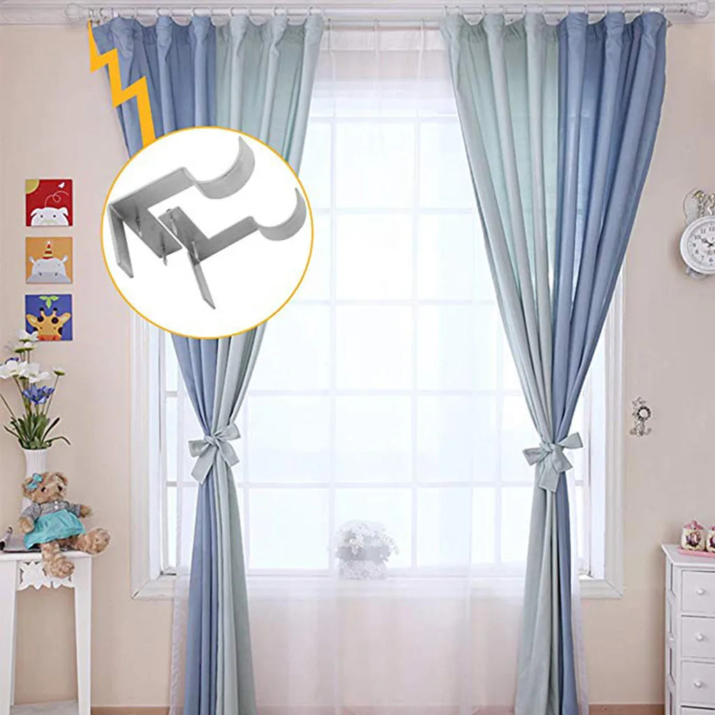 ISHOWTIENDA Одиночная подвесная каретка для штор кронштейн в оконную раму креативная шторка каретка Прямая поставка