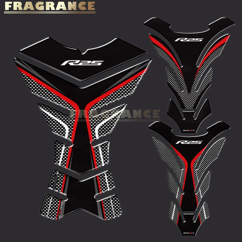 

3D Rubber Motorcycle Tank Pad Protector Stickers Case For Yamaha R1 R3 R6 R15 R15 Tank All Years