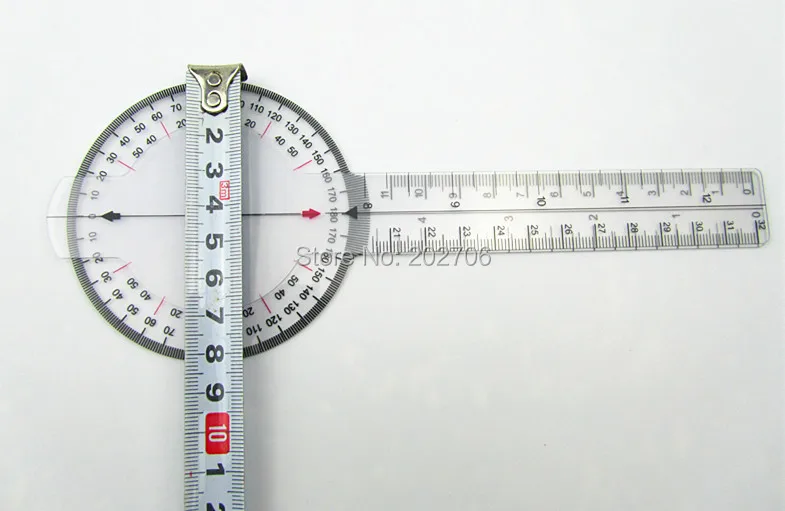 Транспортир 20 шт./лот Гониометр карманный прибор для измерения расстояния