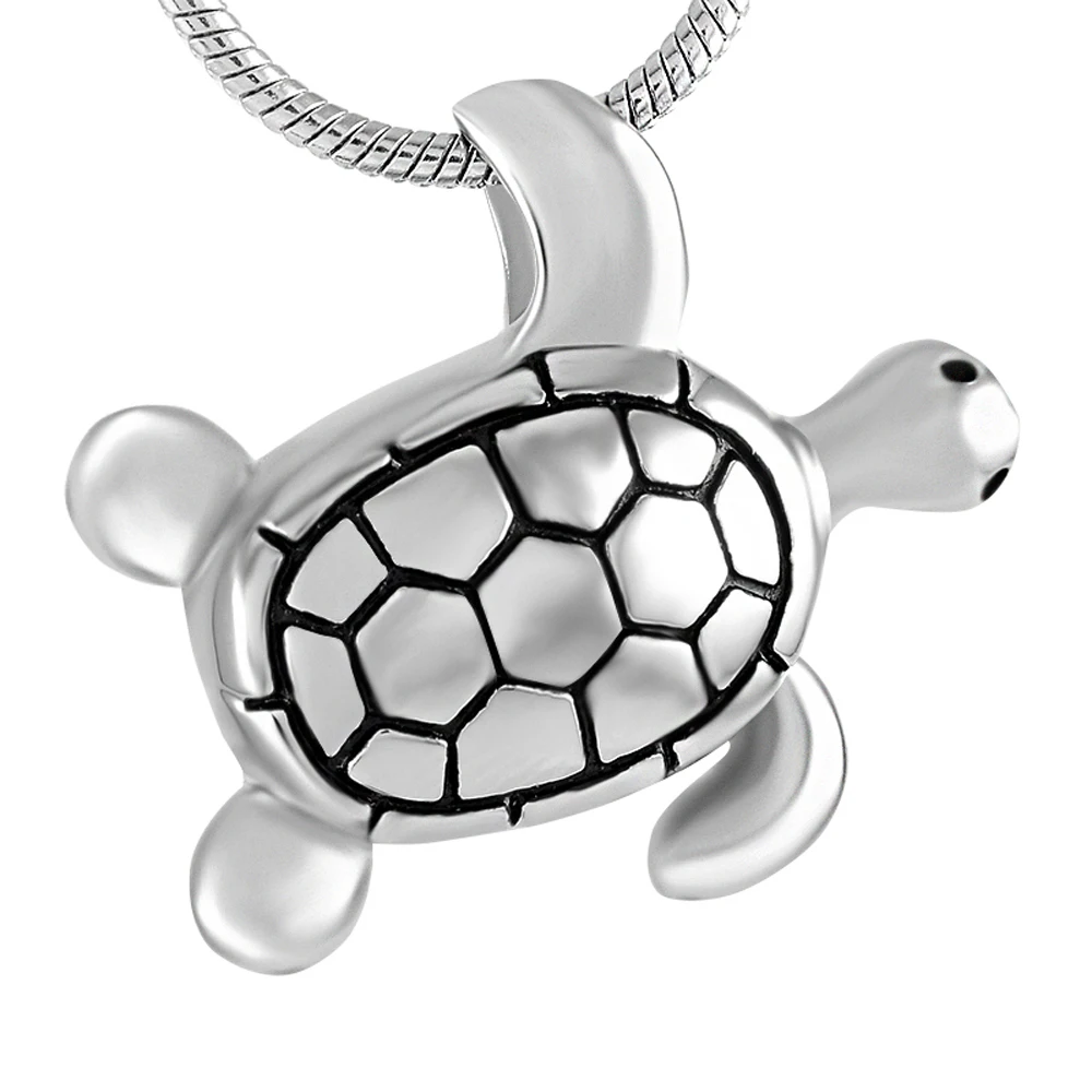 

Wholesale Stainless Steel Fashion Tortoise Ash Holder Pendant Necklace Boy Girl