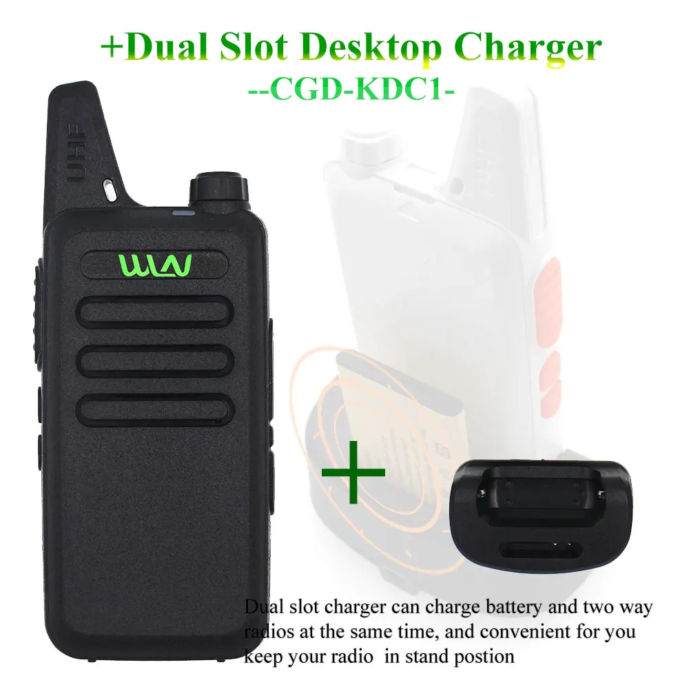 Мини-рация WLN KD-C1UHF 400-470 МГц 5 Вт с 16 каналами двухстороннее радио лучше чем BF-888S |