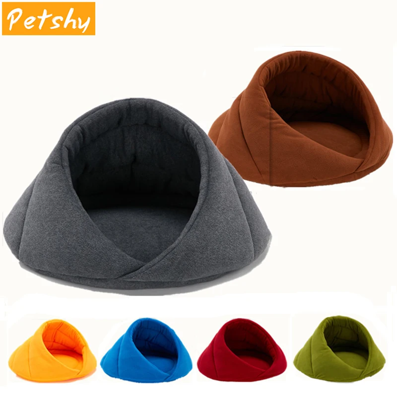 Petshy Pet Cat Cave House кровать для собак мягкий коврик для сна для щенка в помещении теплый удобный маленький средний кошки собаки для дома