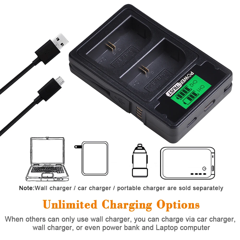Аккумулятор LPE8 LP-E8 LP E8 + двойное зарядное устройство USB с ЖК-дисплеем и портом Type-C