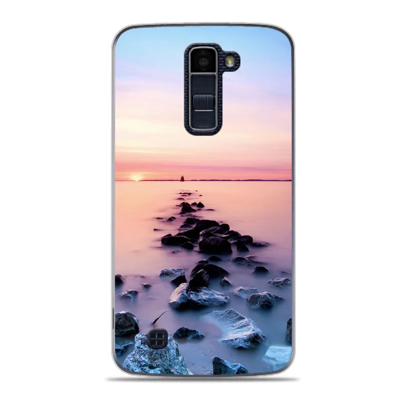 Geruide Мягкий силиконовый чехол для LG K10 K 10 чехол, мультфильм живопись мягкая ТПУ Телефон обложка чехол для LGK10 чехол для телефона чехол - Цвет: 5