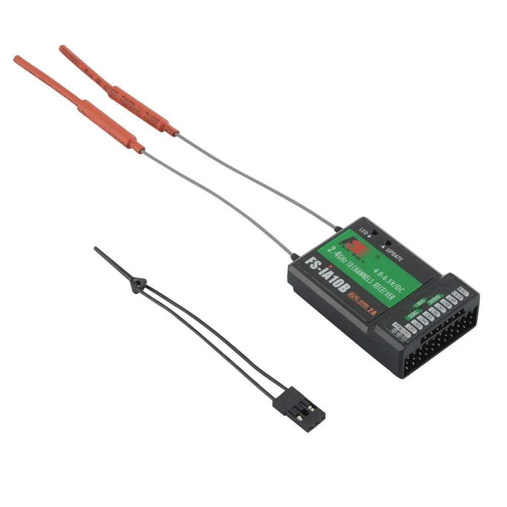 Оригинальный Fly Sky FS IA10B 2 4G 10 канальный приемник PPM Выход с iBus Порты и разъёмы