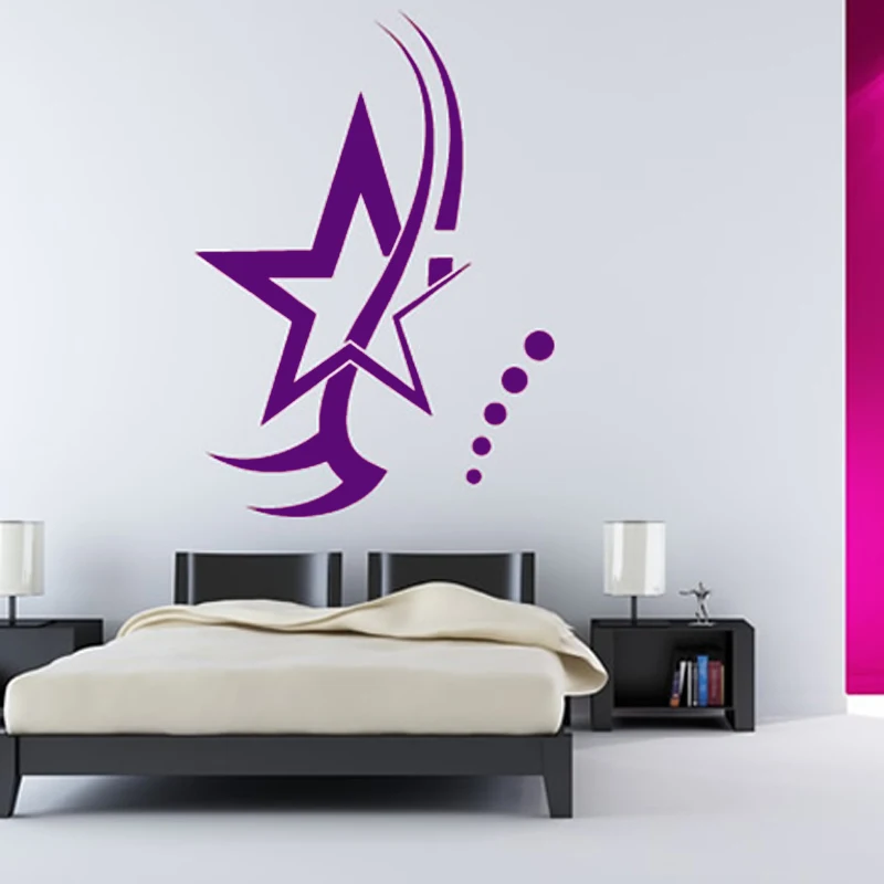 

ZOOYOO Funny Design Tribal Star Wall Sticker Removable Home Decor Living Room Children Kids Room Decoration Nursery Wall Decals